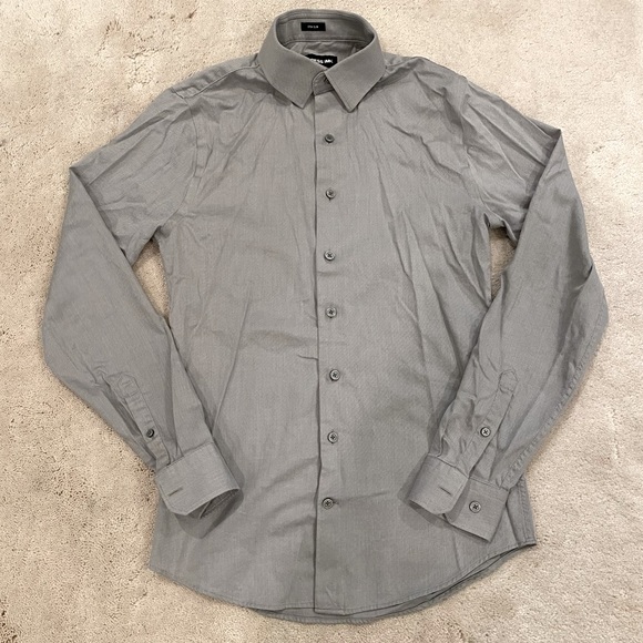slim solid stretch cotton 1mx dress shirt Slim Solid Cotton Stretch 1mx Dress Shirt